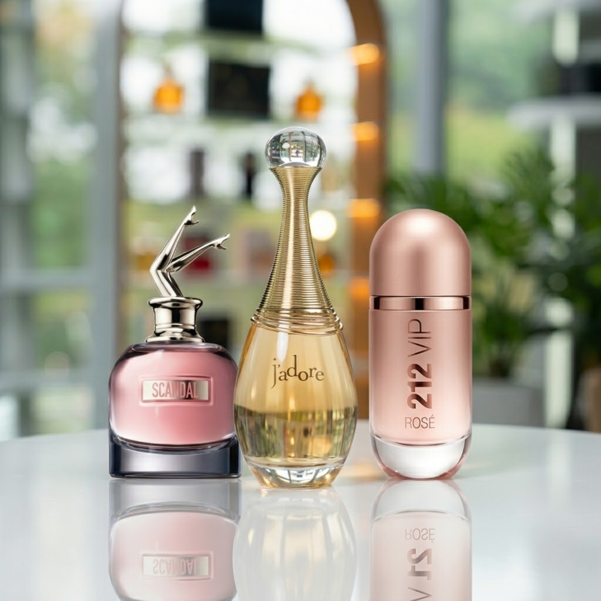 Combo de 3 perfumes -  J'adore, Scandal, 212 Rosé